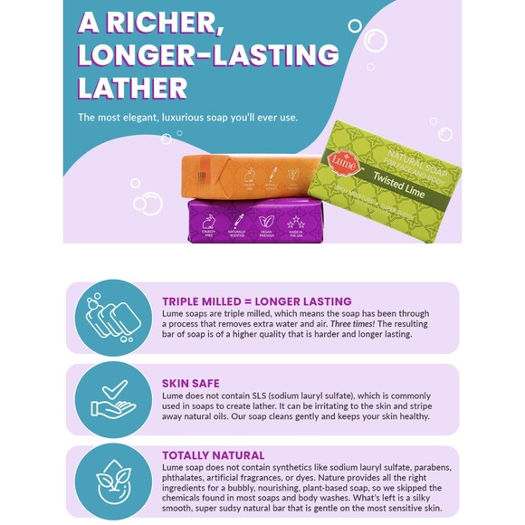 5oz Bar Soap Choose Your Favorite Scent of All Natural & Triple Mil… - Picture 3 of 15